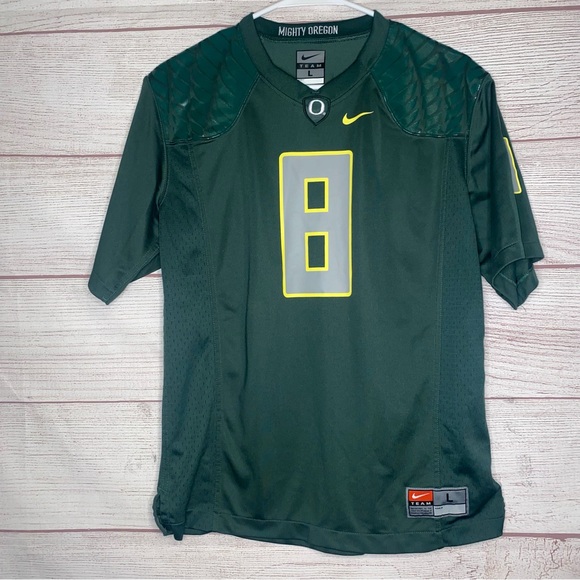 Nike Other - Nike Marcus Mariota #8 Mighty Oregon Ducks Green Jersey NCAA boys size Large